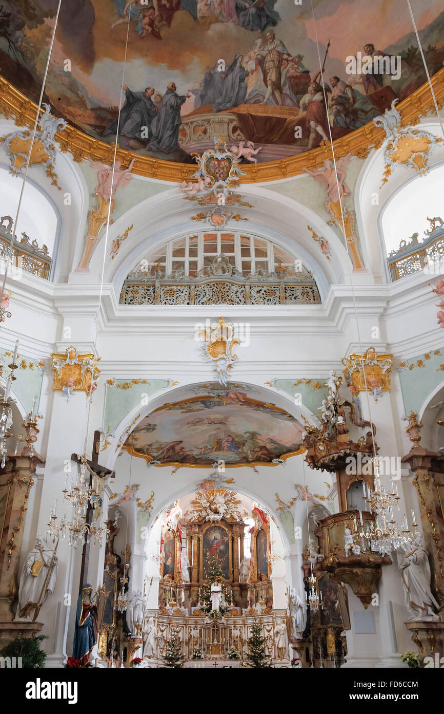 Kirche St. Alto Und St. Birgitta in Altomünster, Bayern (Bayern), Deutschland (Germany) Stockfoto