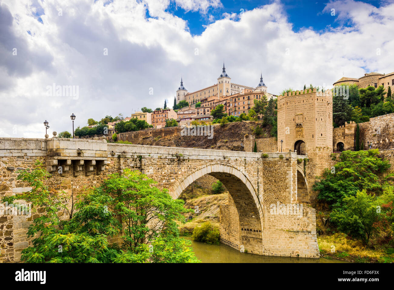 Toledo, Spanien alt Stadt Skyline. Stockfoto