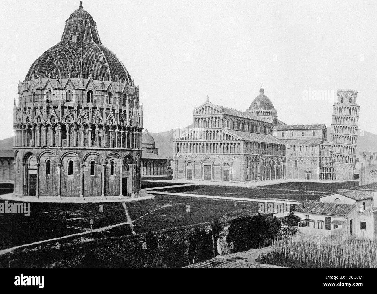 Domplatz (Piazza del Duomo) in Pisa Stockfoto