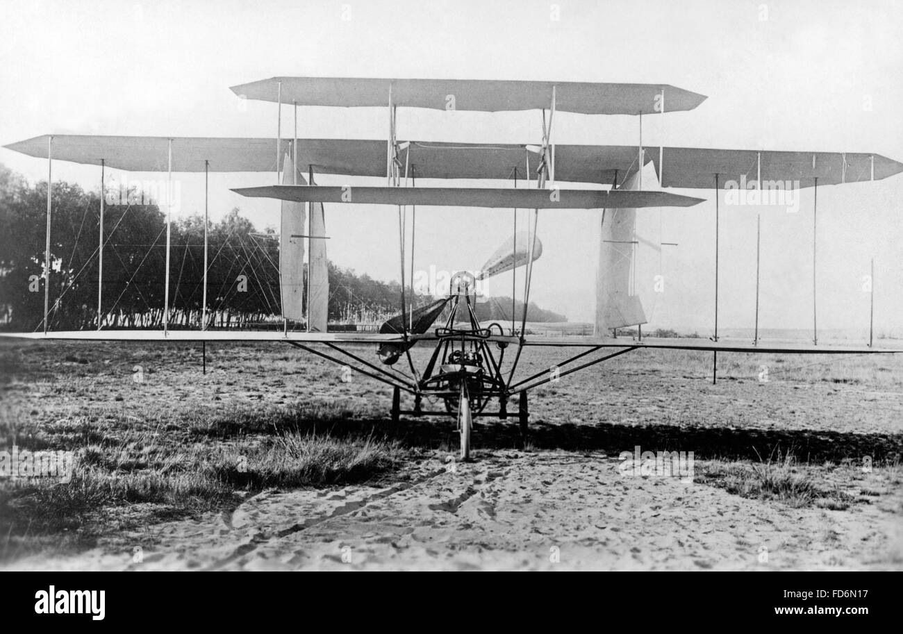 "Drachenflieger Nr. 4" von Karl Jatho, 1909 Stockfoto