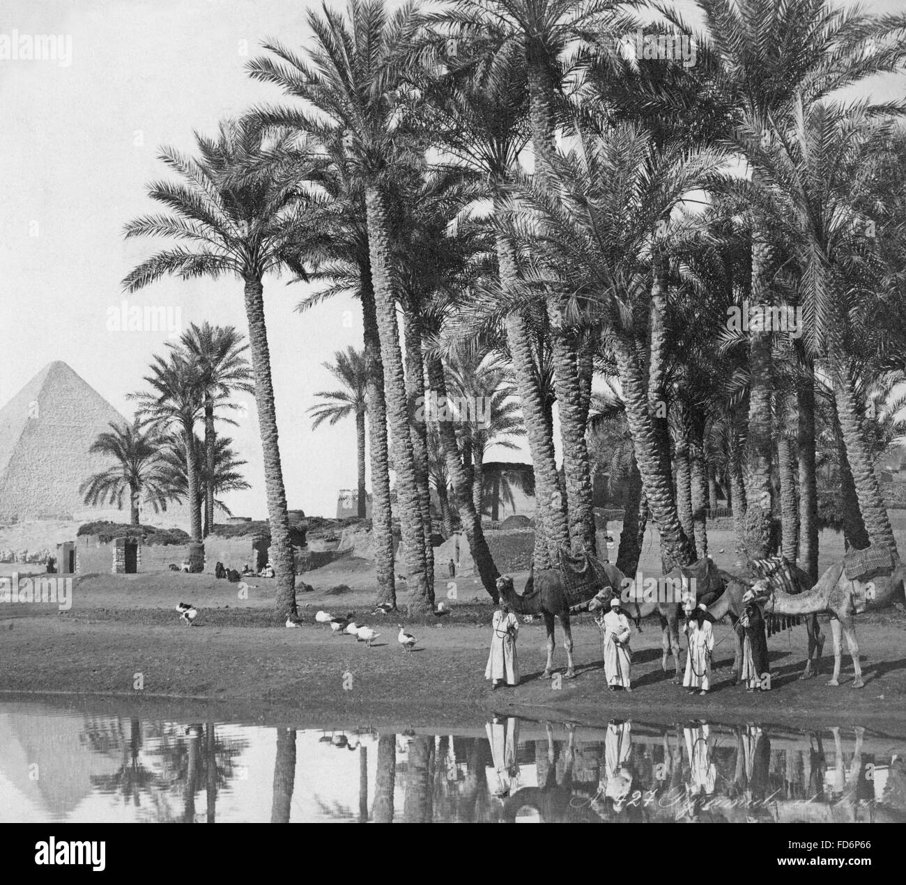 Pyramide von Dahshur, 1902 Stockfoto