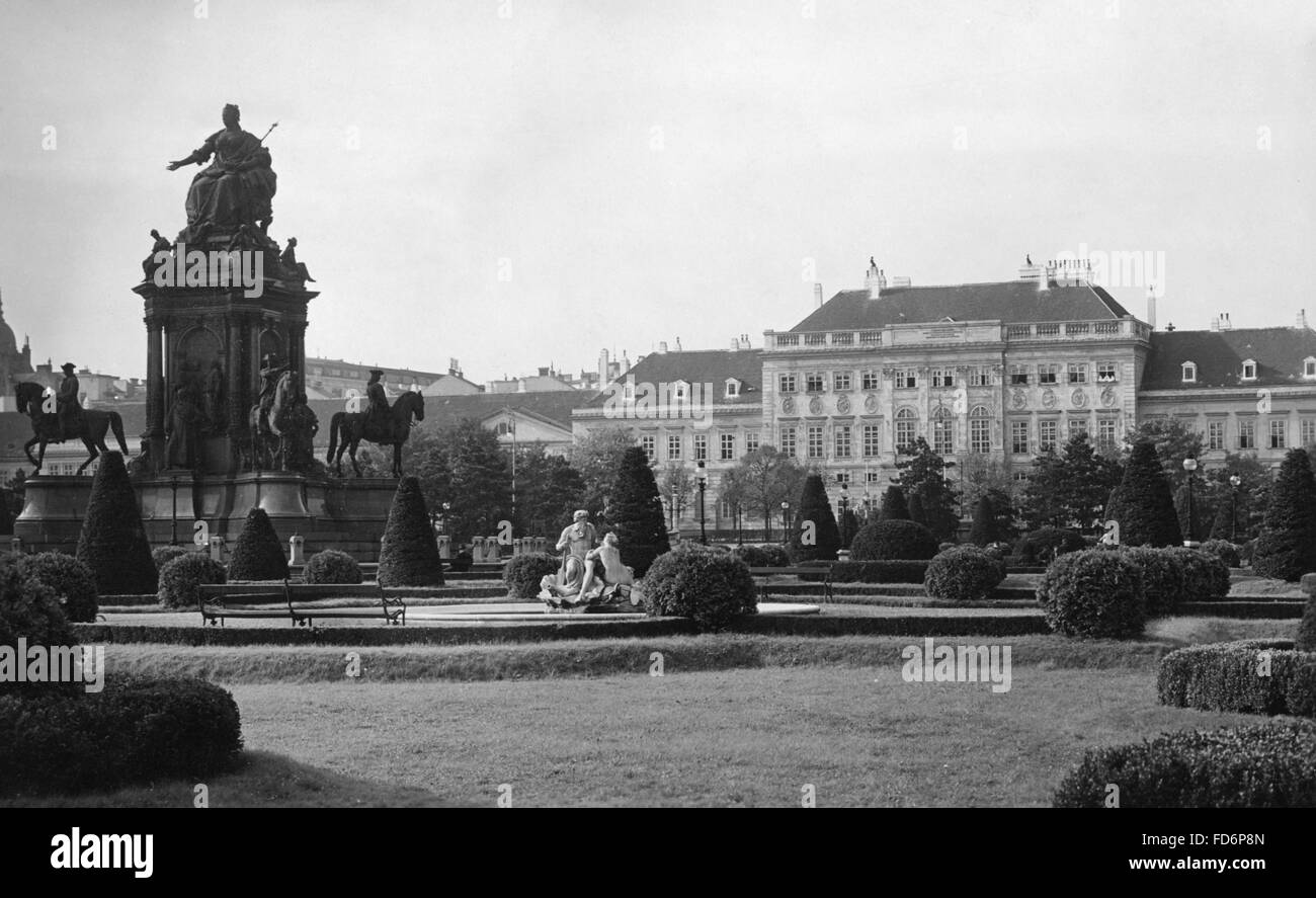 Die Maria-Theresien-Platz (Maria-Theresien-Platz) in Wien Stockfoto