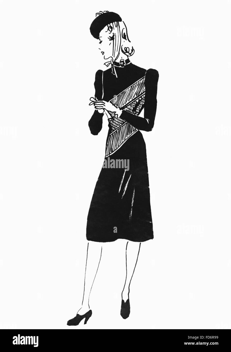 Damenmode, 1942 Stockfoto