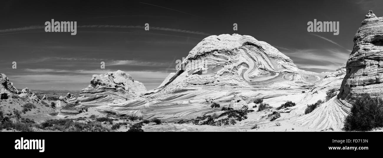 Szene aus dem White Pocket geologischen Vermillion Cliffs National Monument, Arizona. Stockfoto