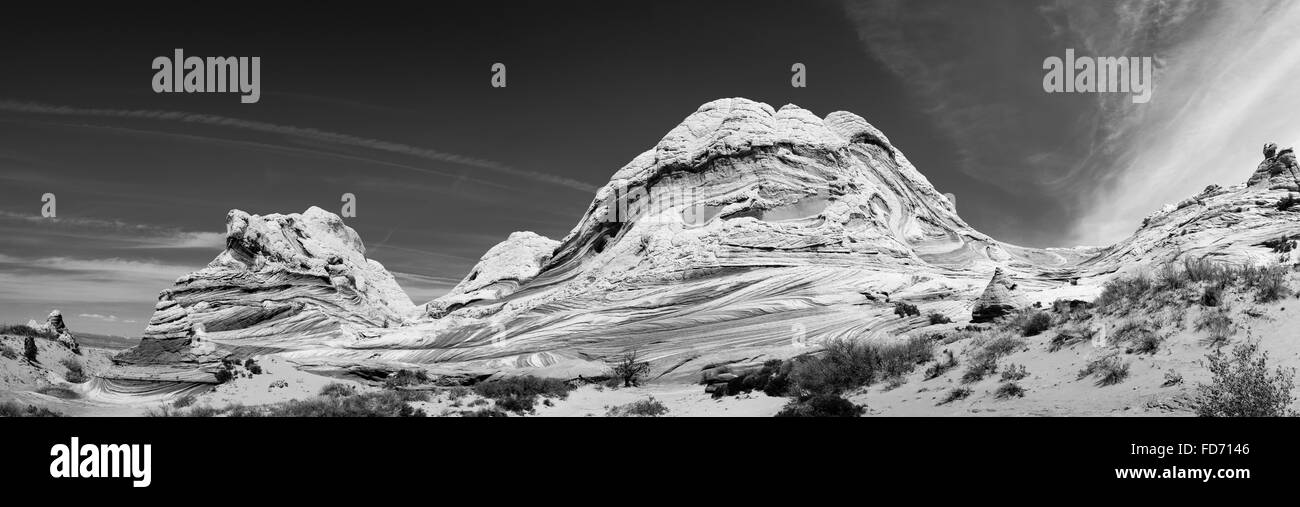 Szene aus dem White Pocket geologischen Vermillion Cliffs National Monument, Arizona. Stockfoto