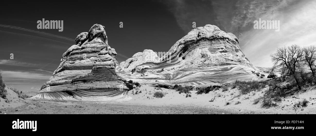 Szene aus dem White Pocket geologischen Vermillion Cliffs National Monument, Arizona. Stockfoto