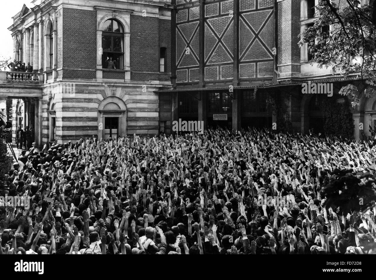 Adolf Hitler bei den Bayreuther Festspielen, 1940 Stockfoto
