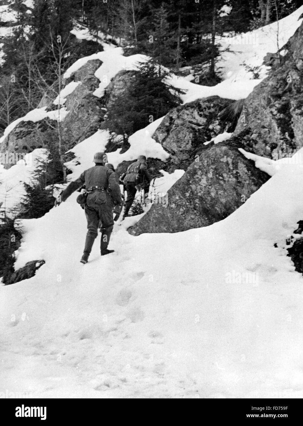Deutsche Truppen in Norwegen 1940 Stockfoto