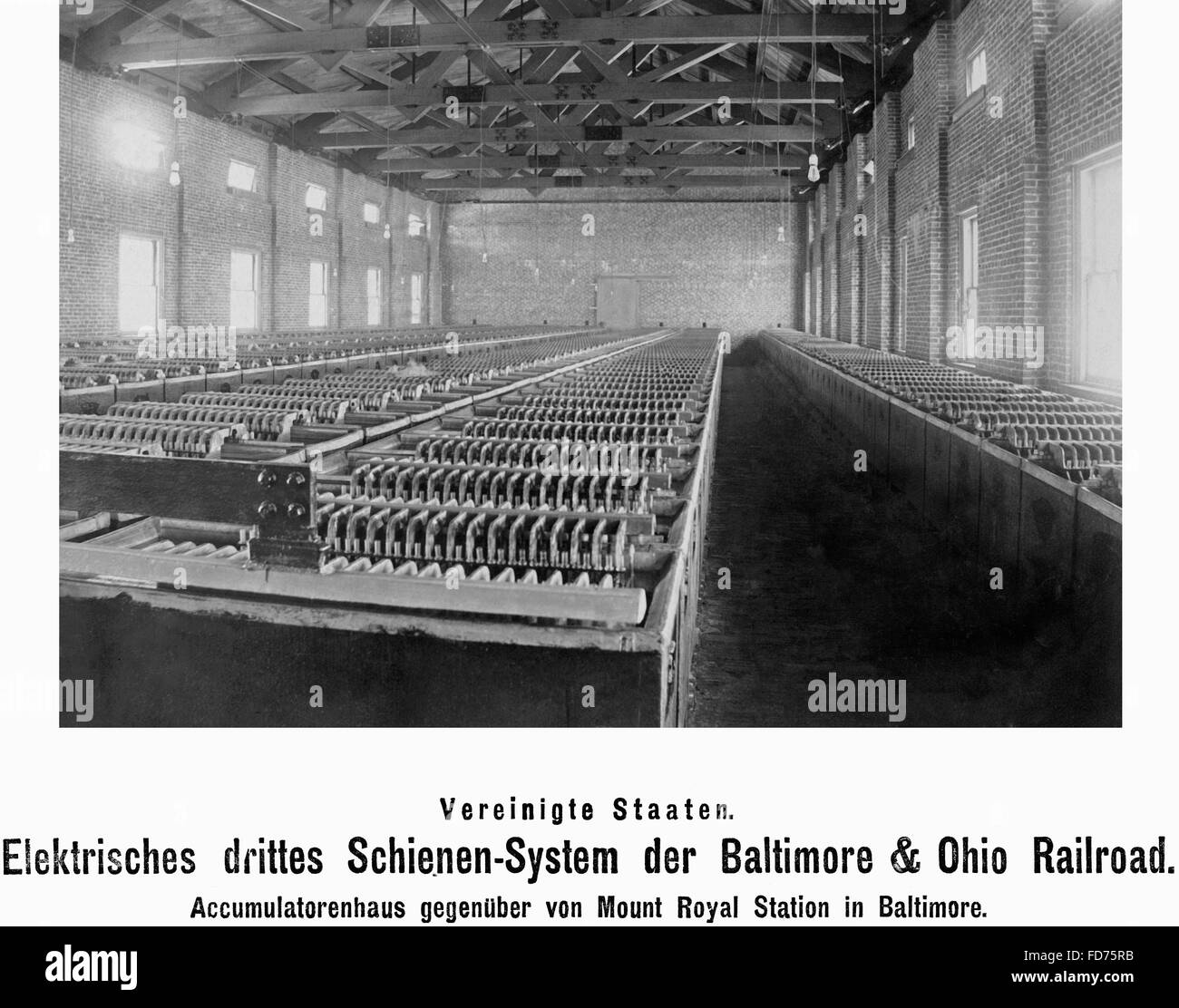 Stellwerk in den Vereinigten Staaten, 1902 Stockfoto