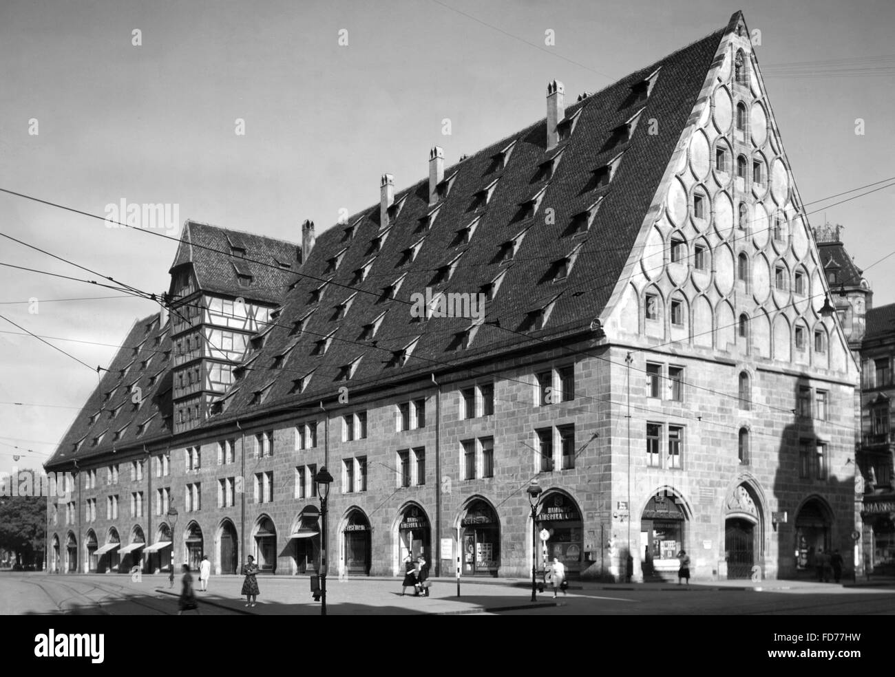 Mauthalle Nürnberg 1942 Stockfoto