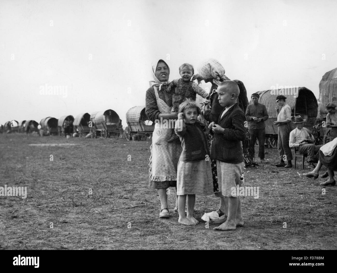 Bessarabien deutschen Umsiedler Familie, 1940 Stockfoto
