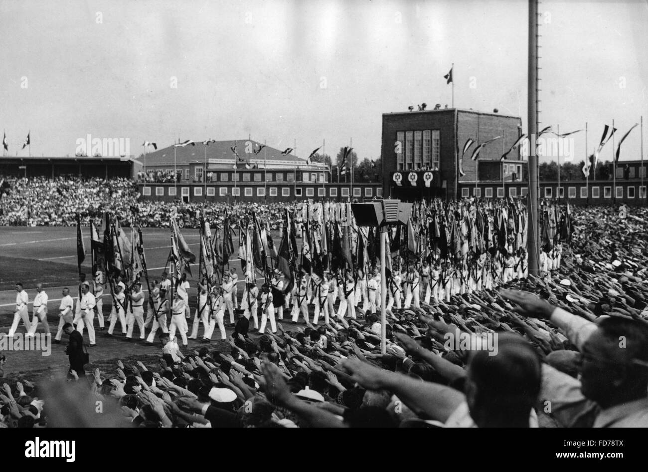 Eröffnung des deutschen Turn- und Festival-Wroclaw, 1938 Stockfoto