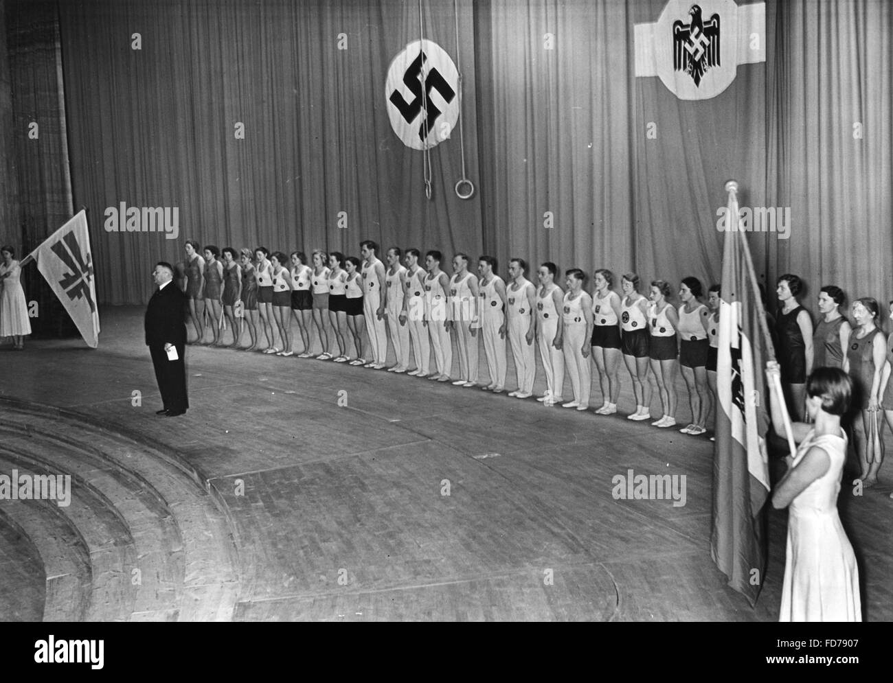 Franz Breithaupt Championships im Brandenburger Gymnastik, 1938 Stockfoto