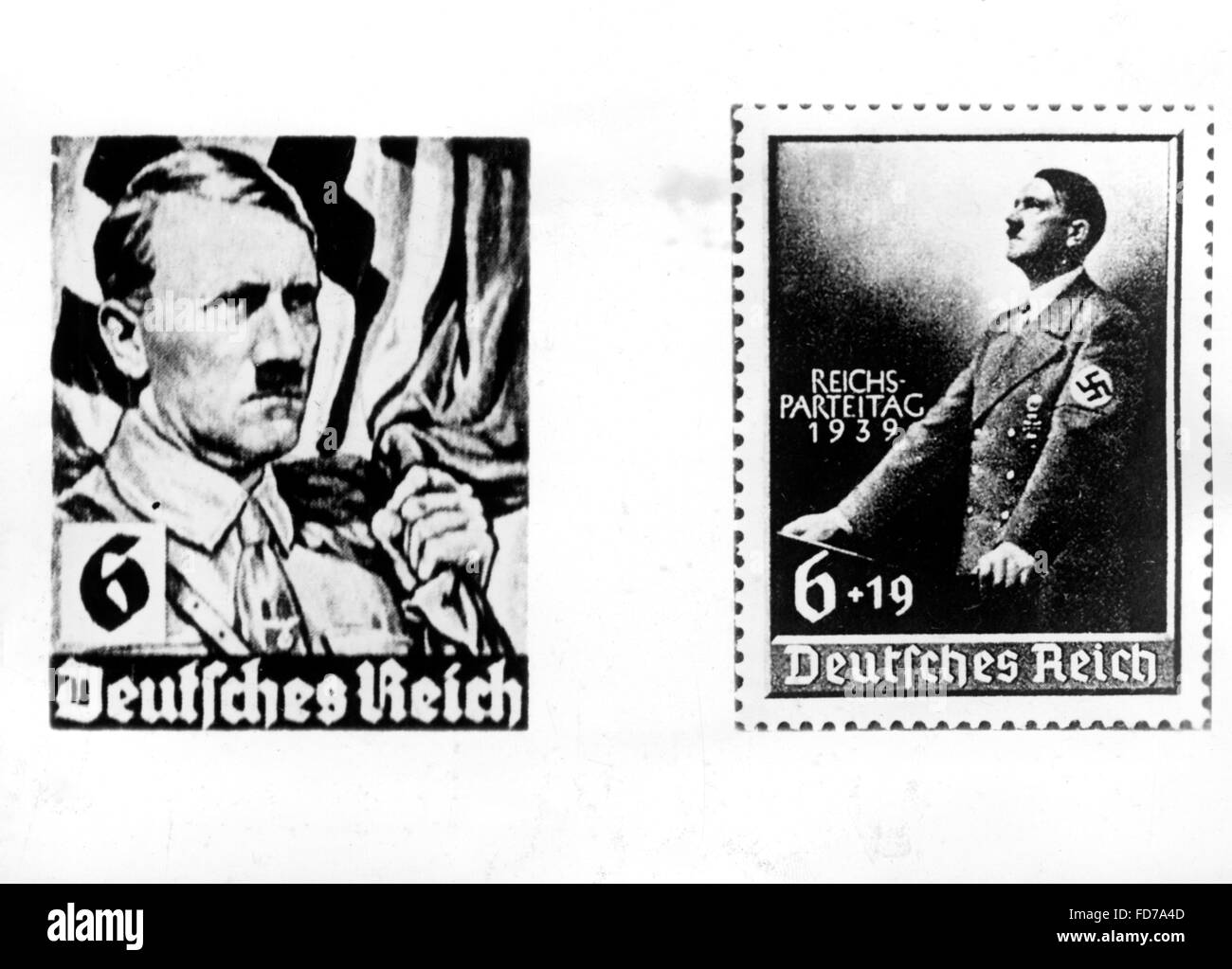 Briefmarken von Adolf Hitler, 1939 Stockfoto