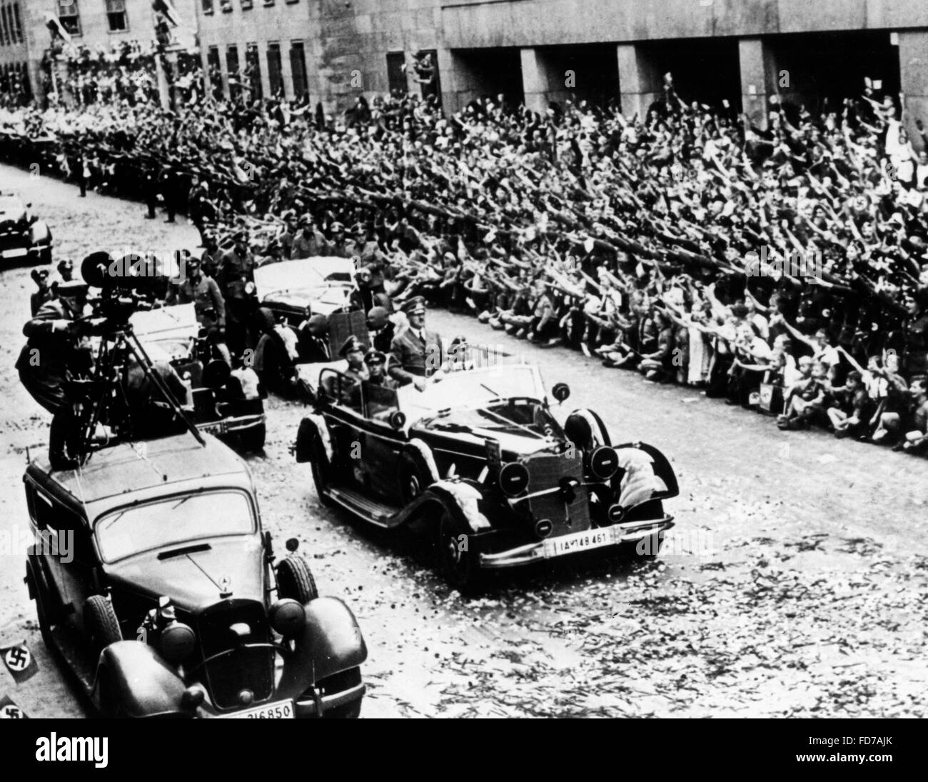 Hitler in Berlin nach der Kapitulation Frankreichs, 1940 Stockfoto