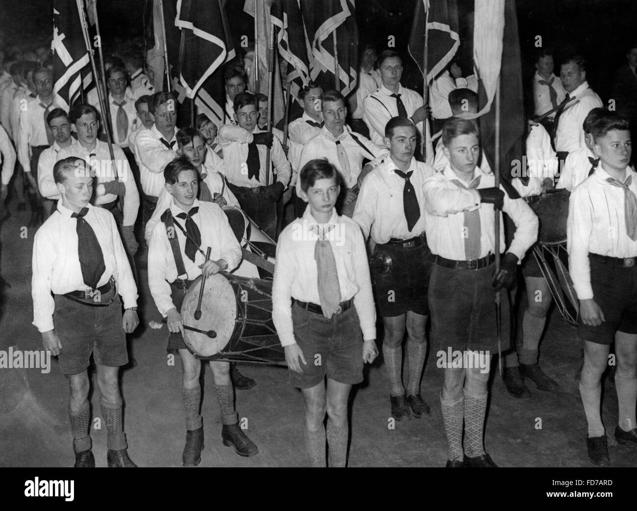 Parade der evangelischen Jugendgruppen, 1933 Stockfoto