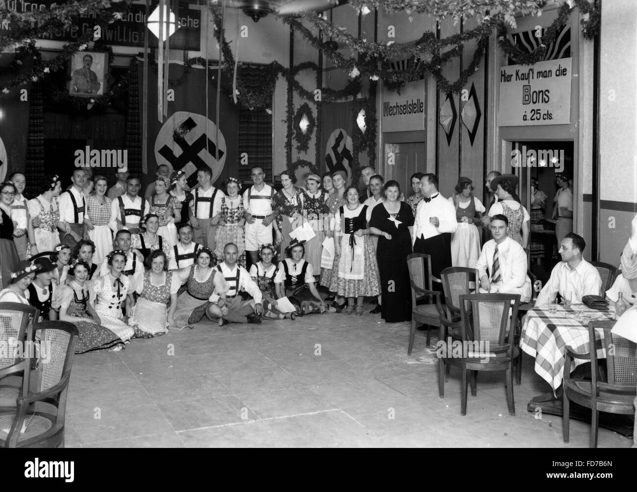 Deutscher Verein in Niederländisch-Ostindien, 1930er Jahre Stockfoto