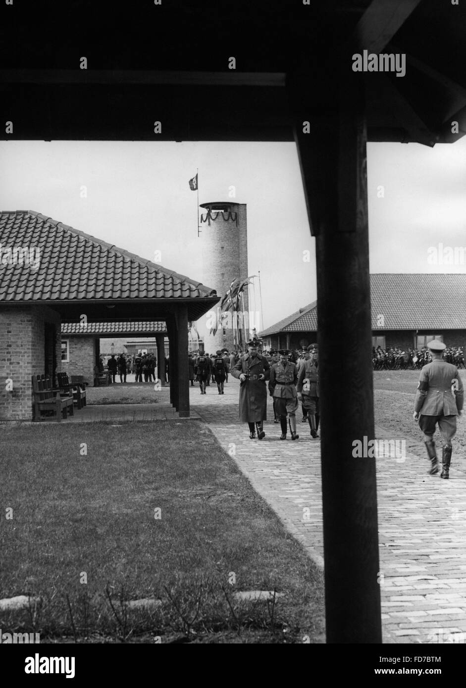 Ordensburg Kroessinsee / Pommern am Eröffnungstag, 1936 Stockfoto