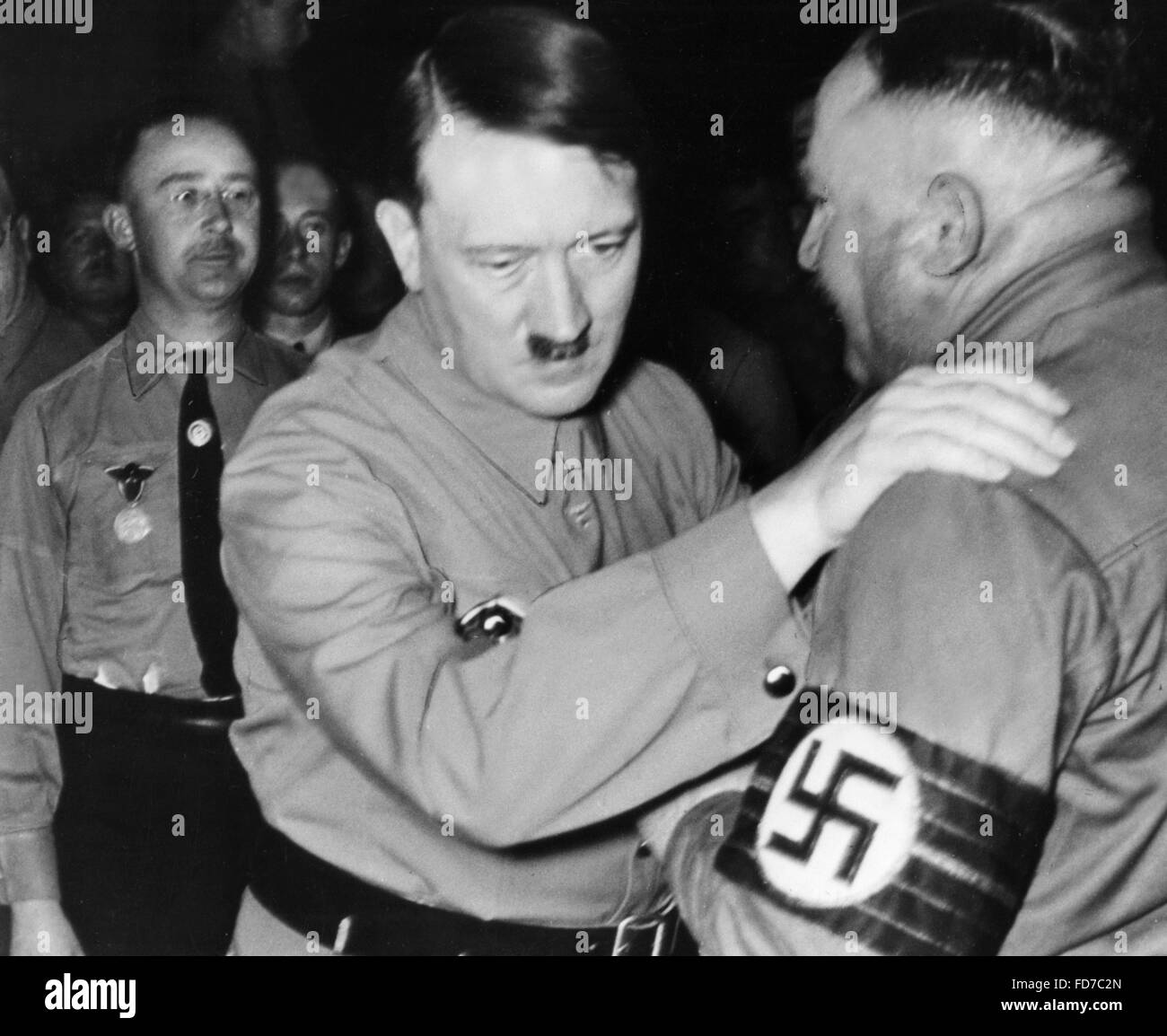 Adolf Hitler mit Christian Weber, 1935 Stockfoto