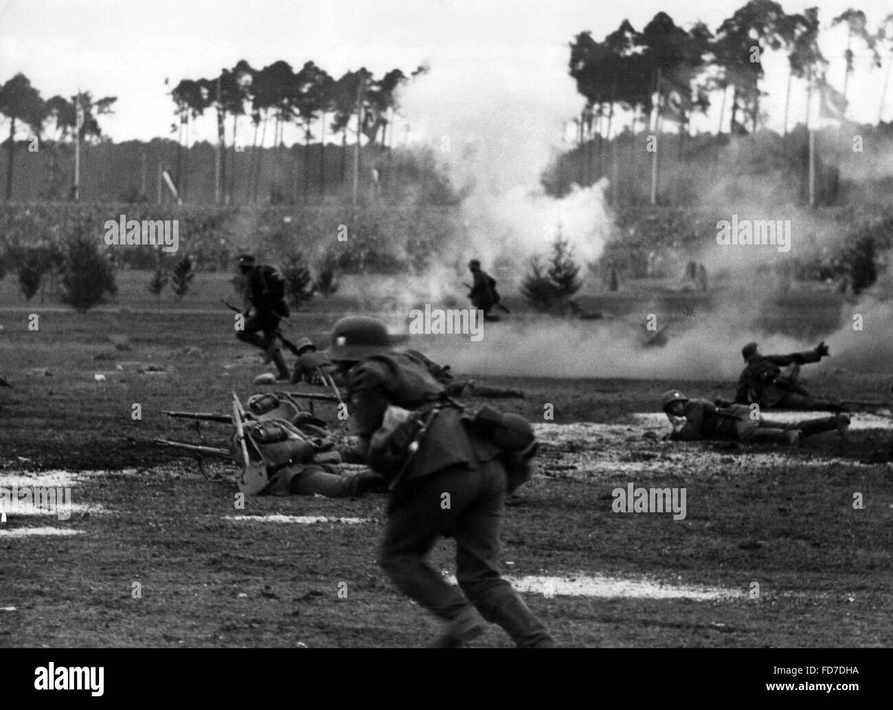 Wehrmacht Demonstration während der Reichsparteitag Stockfoto