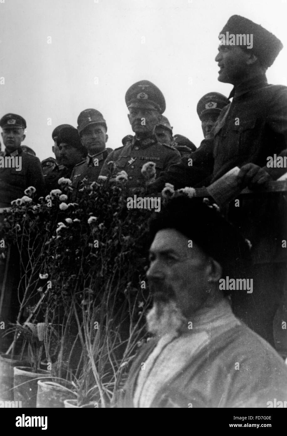 Befreiung-Rallye in einem Circassian Gebiet in der Sowjetunion, 1942 Stockfoto