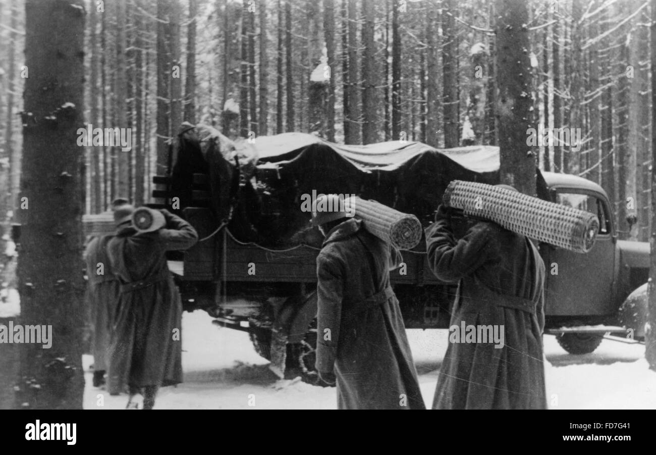 Vorbereitungen für die Ardennenoffensive 1944/45 Stockfoto