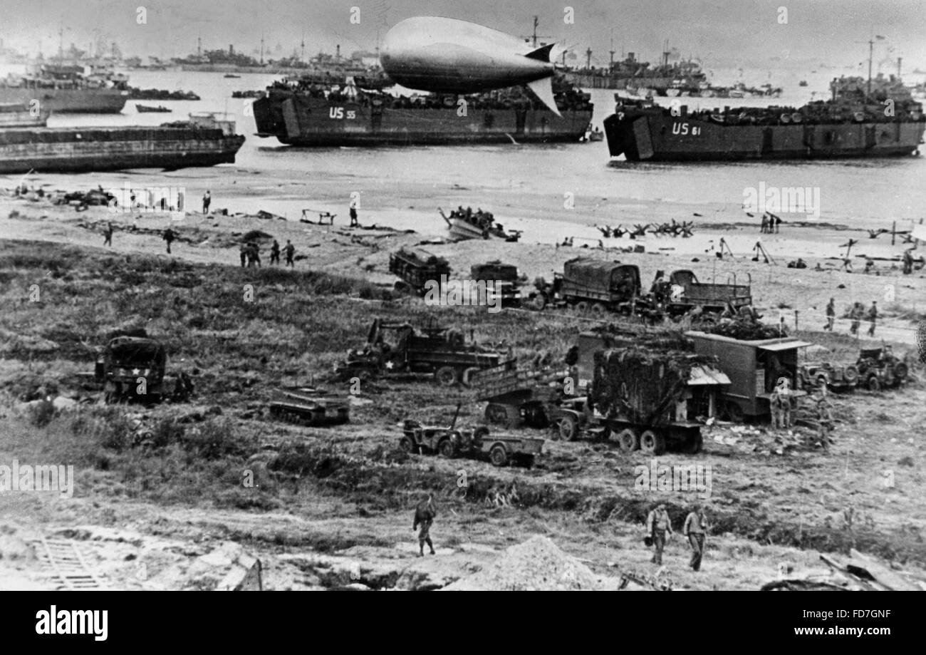 Strandabschnitt am d-Day, 06.06.1944 Stockfoto