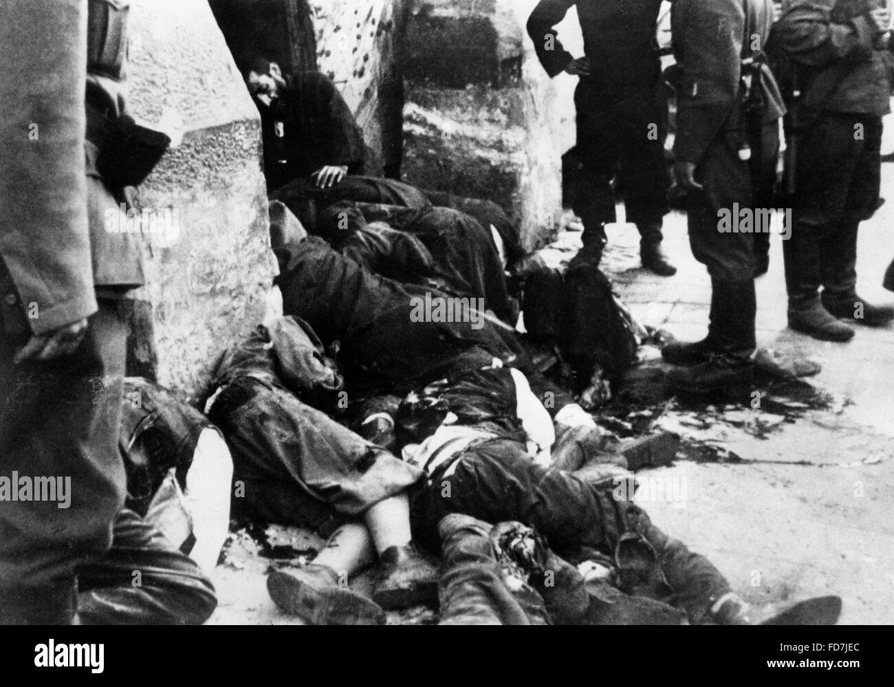 Getöteten Teilnehmer an dem Aufstand im Warschauer Ghetto 1943 Stockfoto