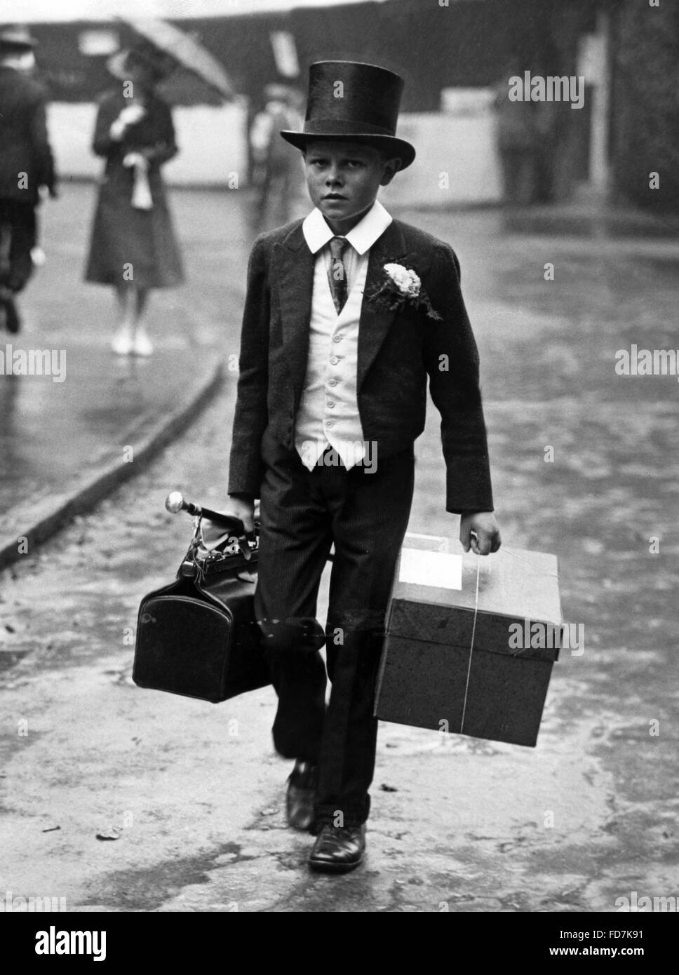 Student der Eton Public School in London, 1925 Stockfoto