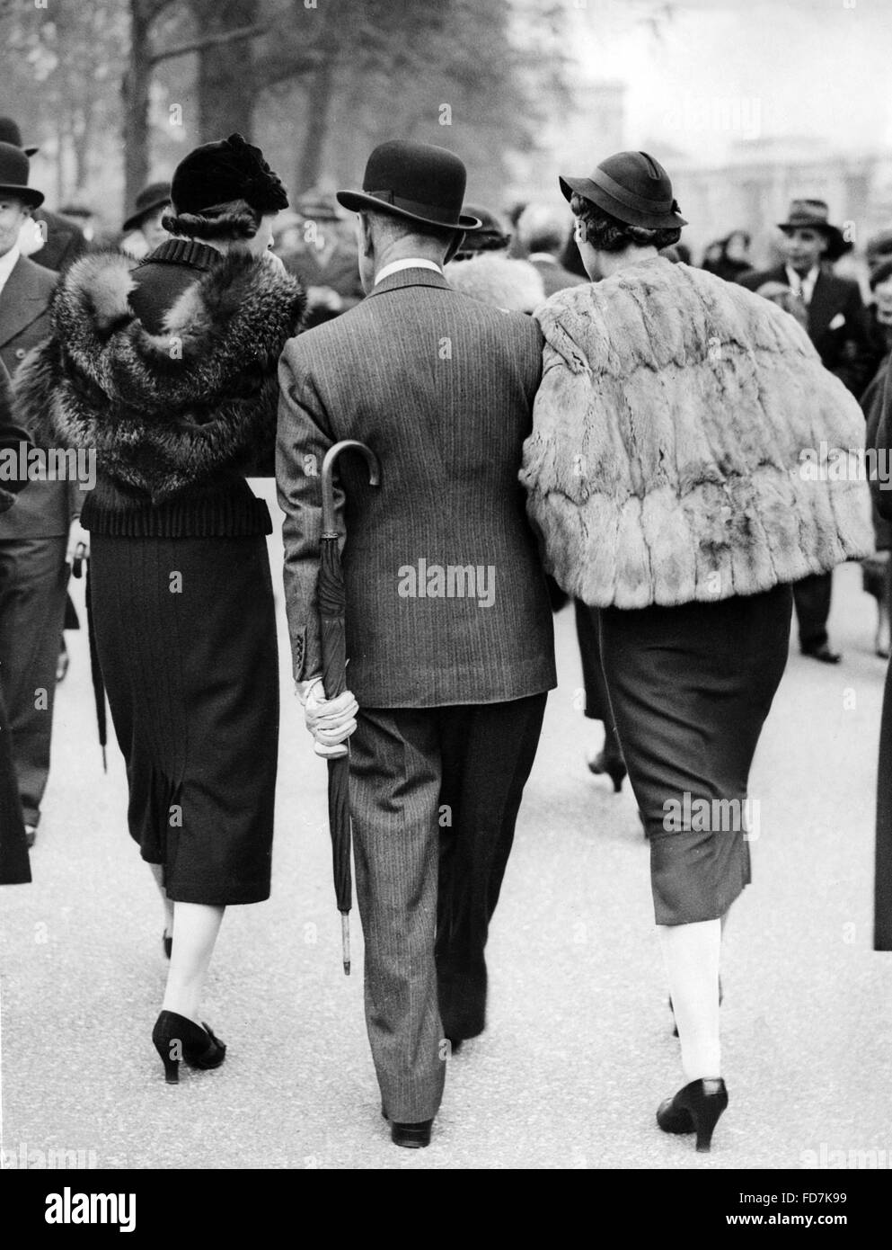Highsociety in England, 1935 Stockfoto