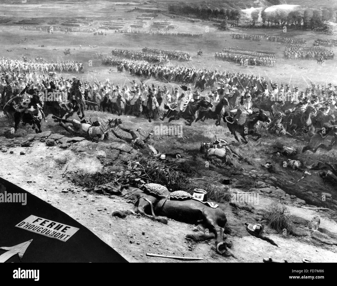 Schlacht bei Waterloo (Belle-Alliance), 1815 Stockfoto