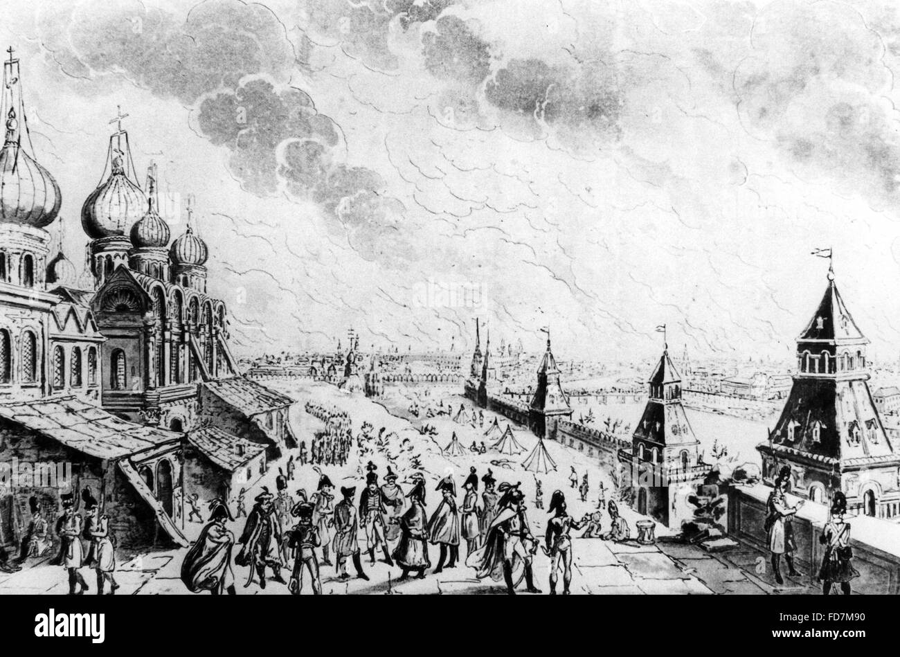 Französische Invasion in Russland, 1812-1813 Stockfoto