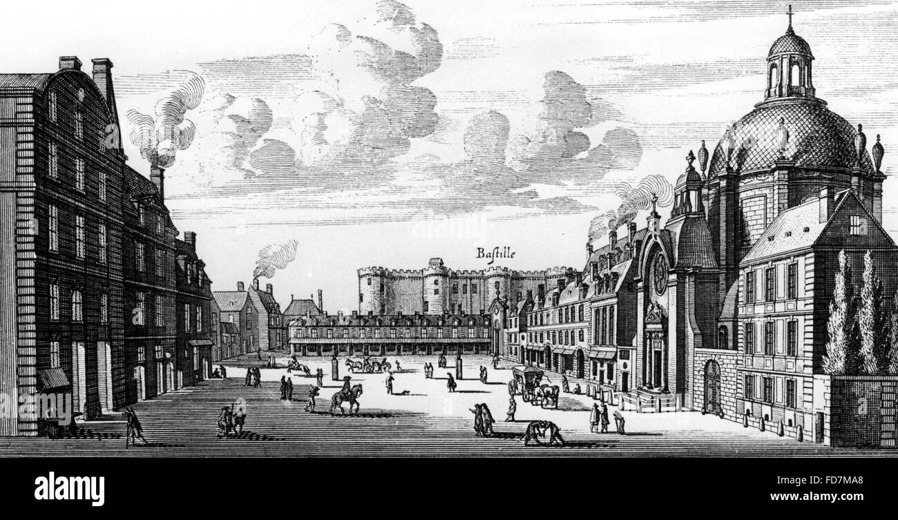 Die Bastille im 17. Jahrhundert Stockfoto
