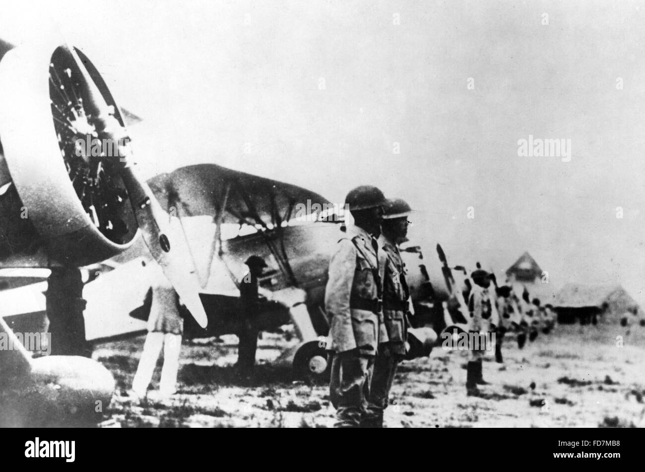 Chinesische Flugzeuge während des Sino-japanischen Krieges, 1934 Stockfoto