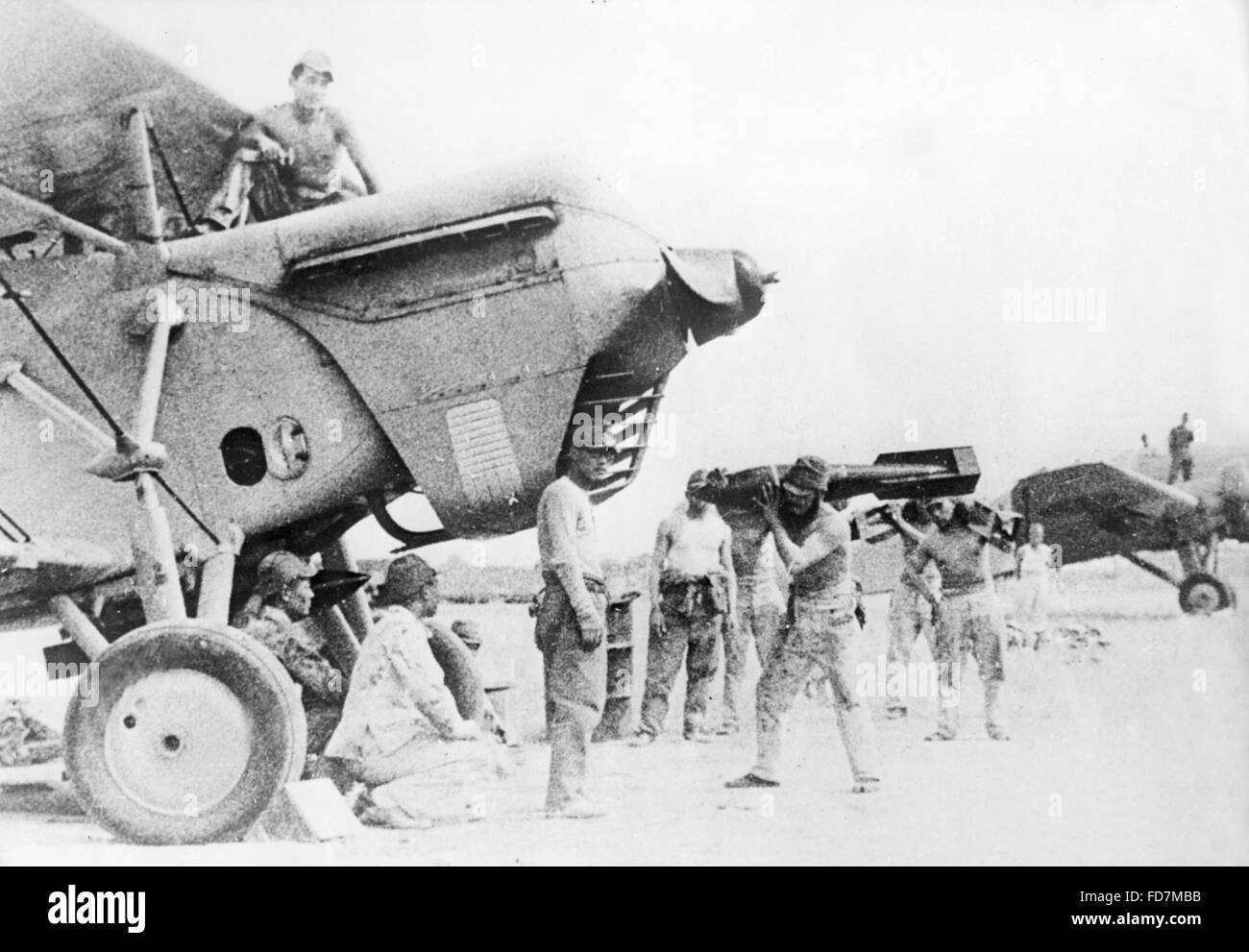 Flugzeuge der japanischen Luftwaffe in China, 1938 Stockfoto