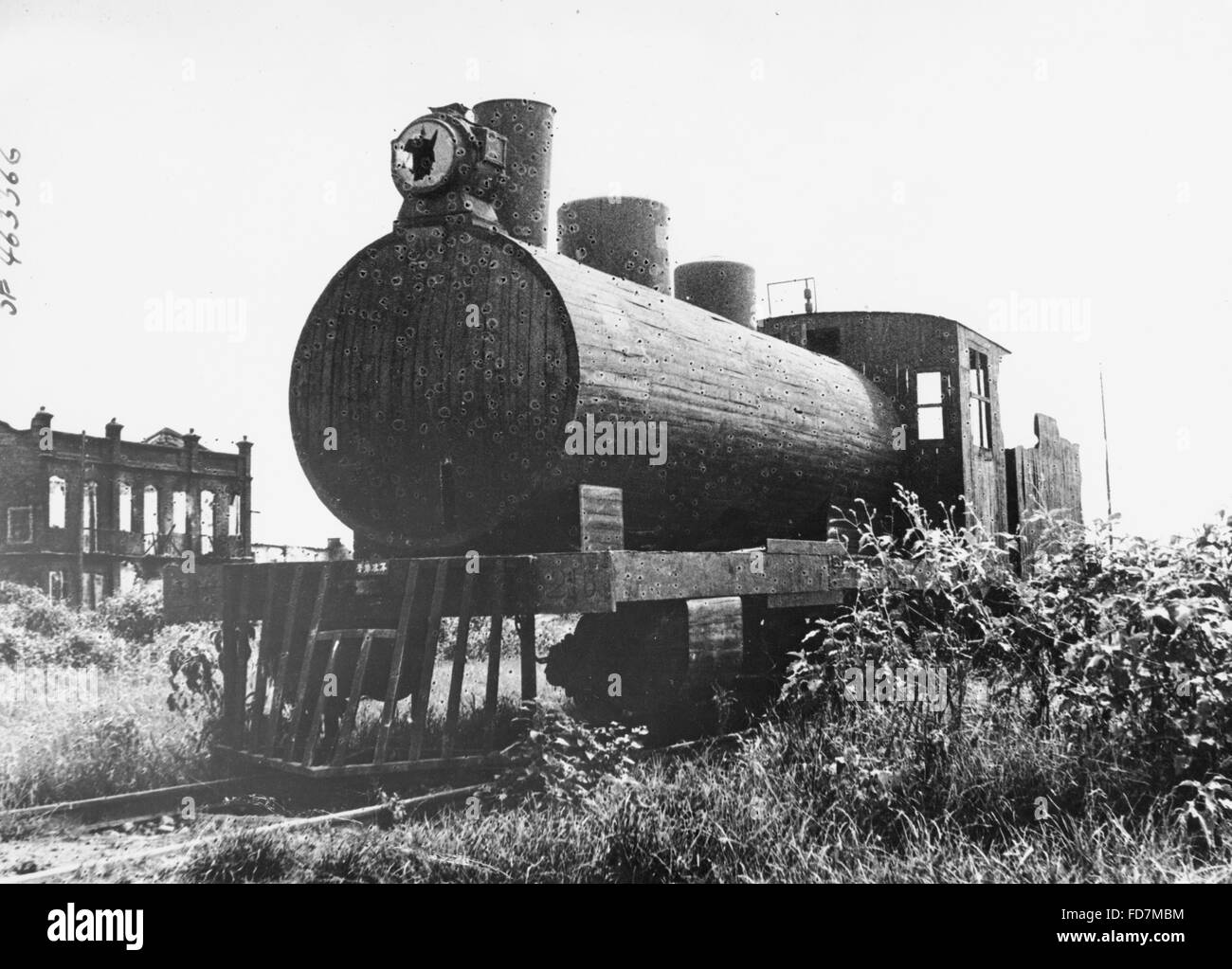 Eine Lokomotive Stockfoto