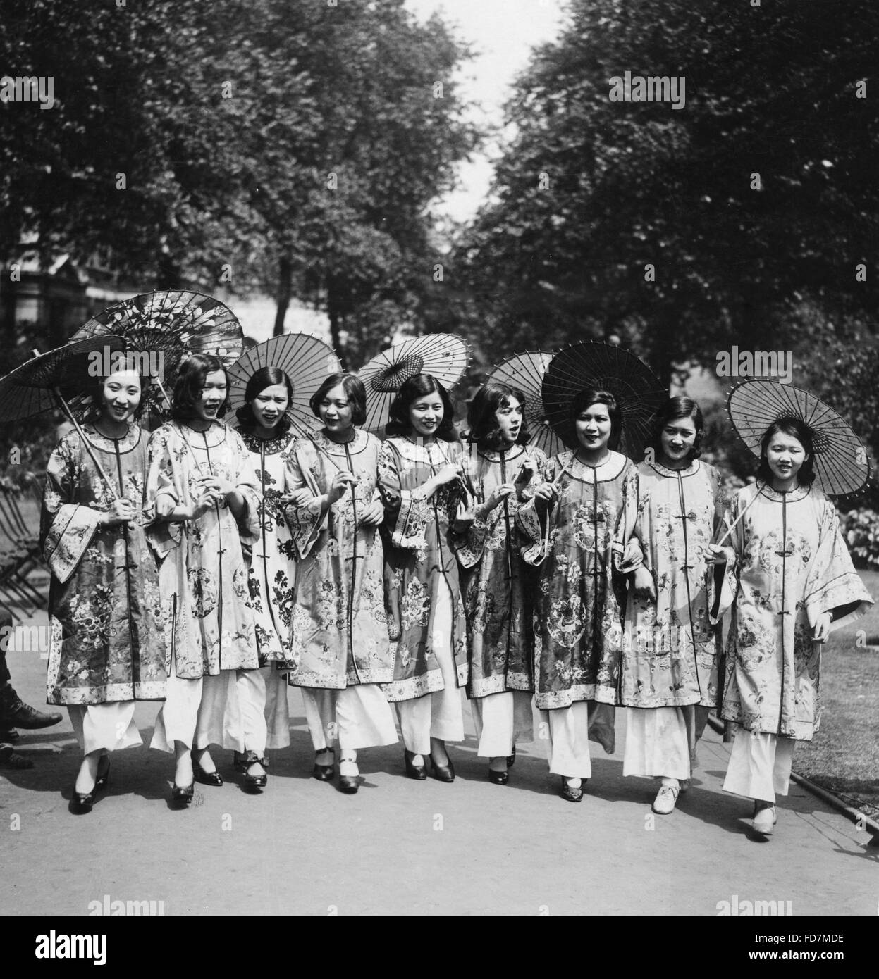Schönheitswettbewerb in China, 1930 Stockfoto