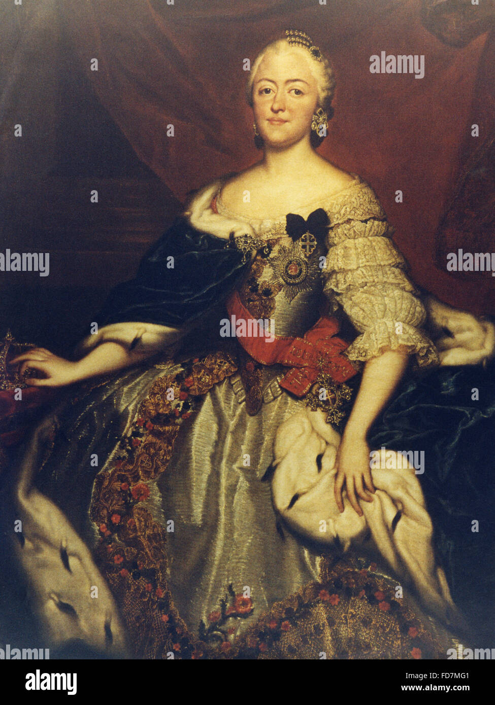 Katharina II. der große Stockfoto
