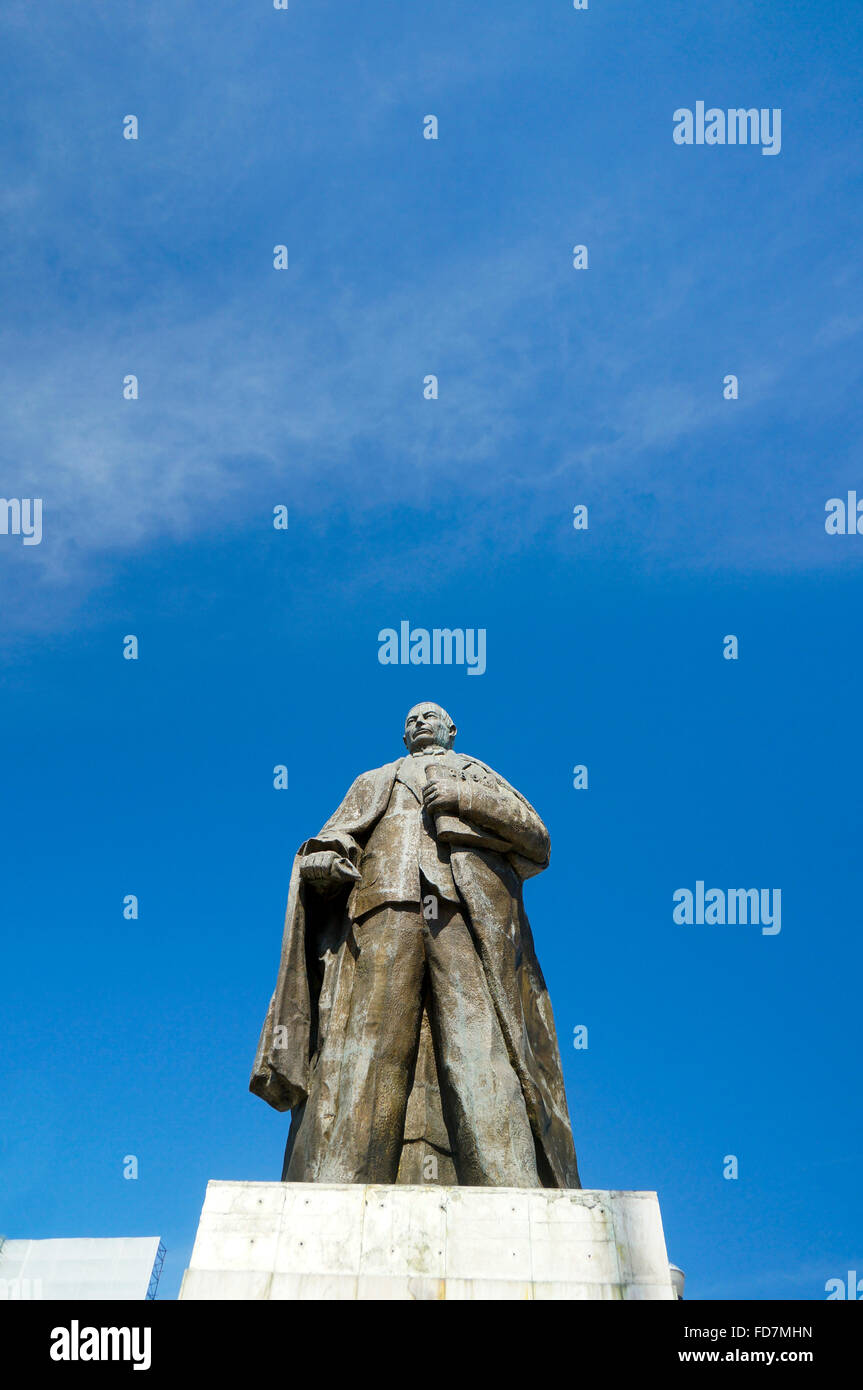 Benito Juarez Statue entlang der La Avenida Costera Miguel Aleman in Acapulco, Mexiko Stockfoto