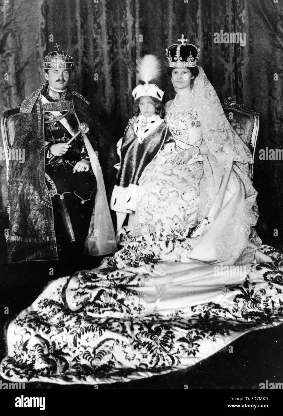 Krönung Regalia von Kaiser Charles I., 1916 Stockfoto