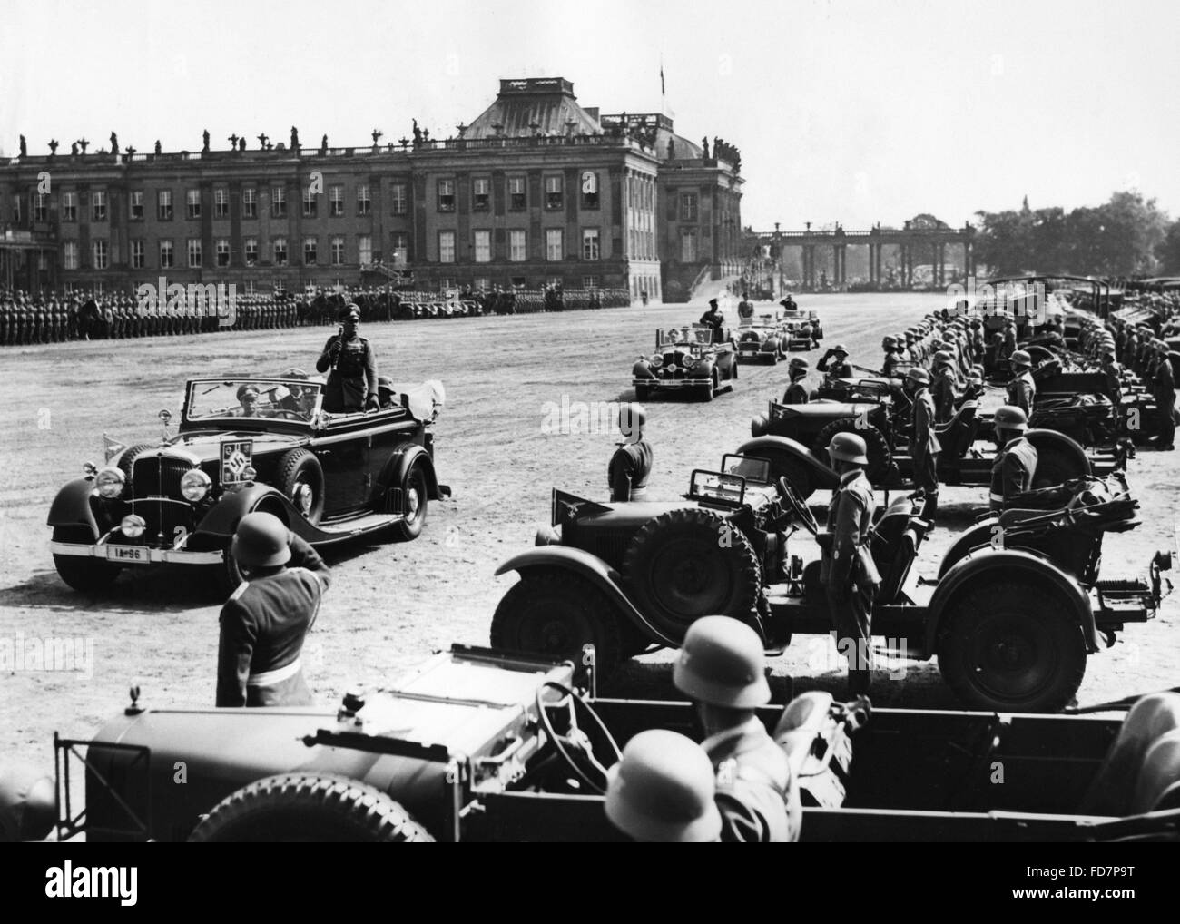 Feier des 150. Jahrestages des Todes von Friedrichs des großen in Potsdam, 1936 Stockfoto