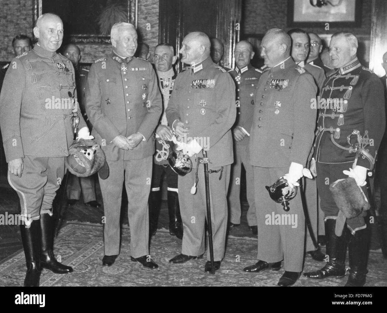 Reunion in der Landwehr Casino Berlin, 1936 Stockfoto