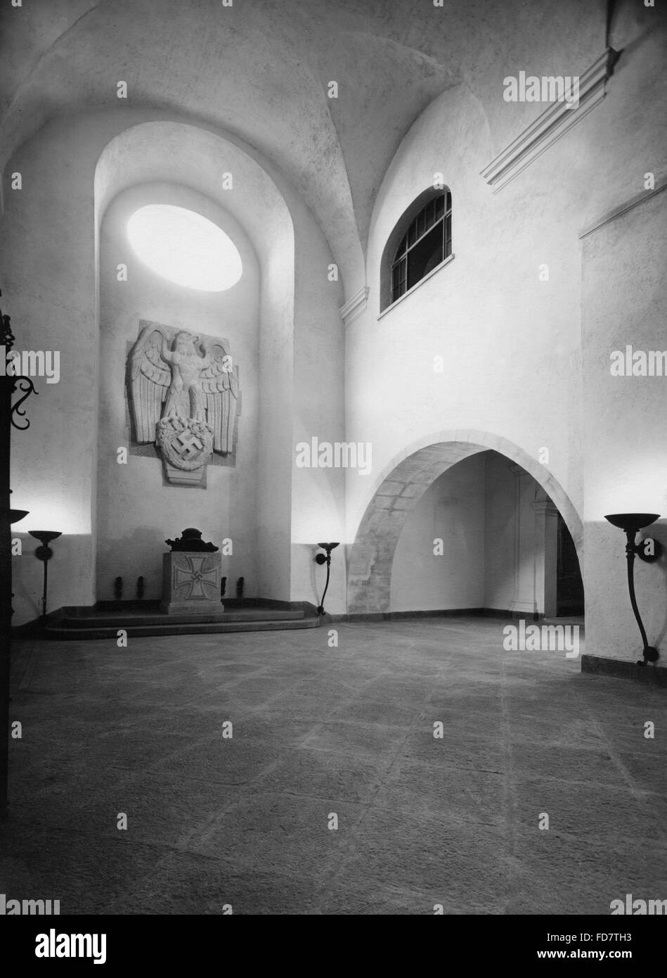 Festsaal in der Spielberg-Kaserne in Brünn, 1939 Stockfoto