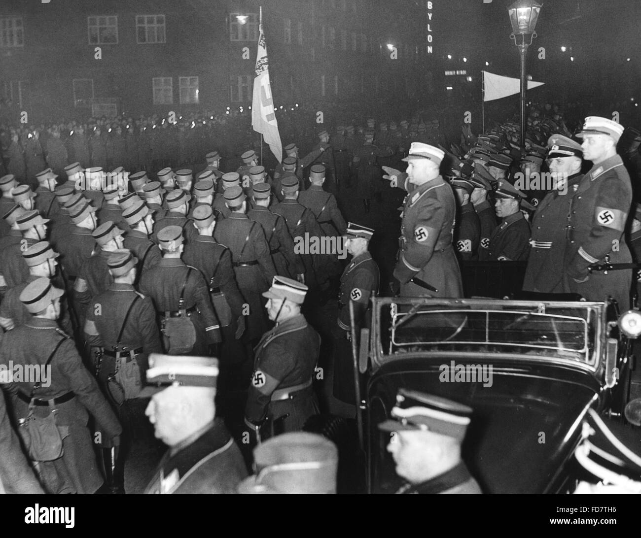 Gedenkfeier zum 9. Todestag von Horst Wessel in Berlin, 1939 Stockfoto