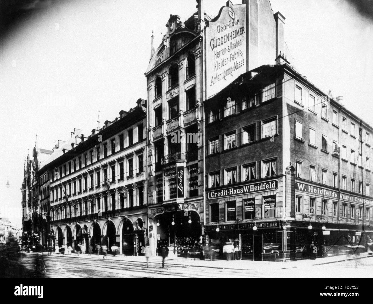 Das Joseph-Pschorr-Haus in der Neuhauser Straße Stockfoto ...