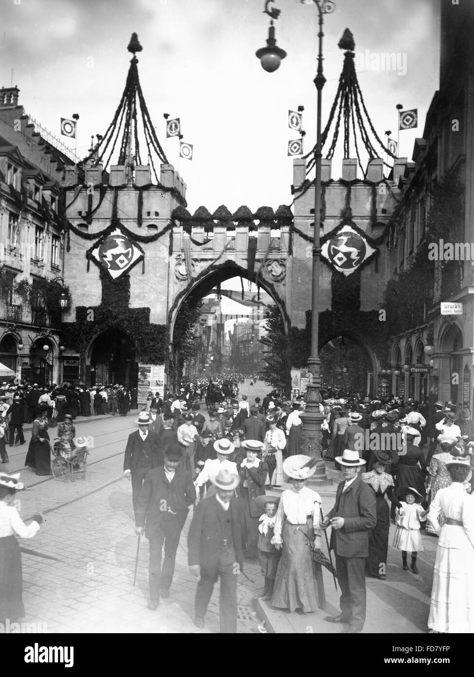 Markmen Messe in München, 05.07.1906 des Stockfoto