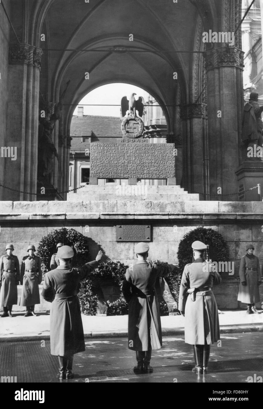 Gedenken-Veranstaltung auf dem Bier Hall Putsch, 09.11.1940 Stockfoto