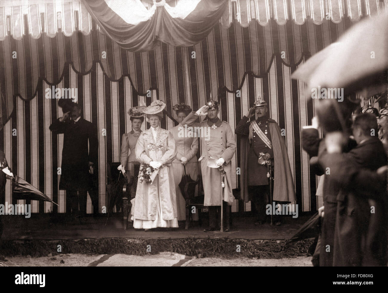 Charles Edward und Victoria Adelaide von Sachsen-Coburg und Gotha Stockfoto