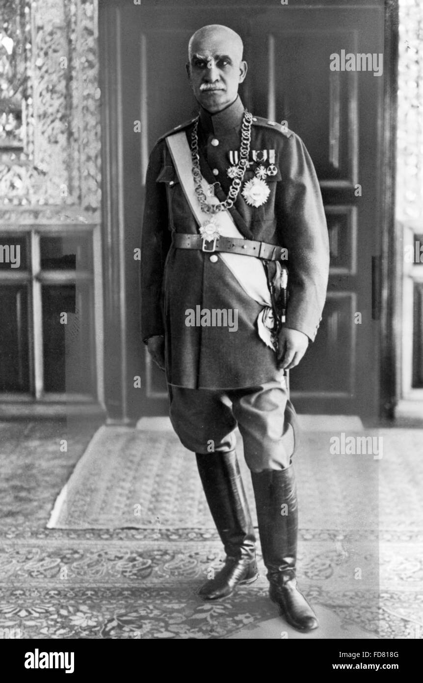 Reza Schah Pahlavi in Teheran, 1930 Stockfoto