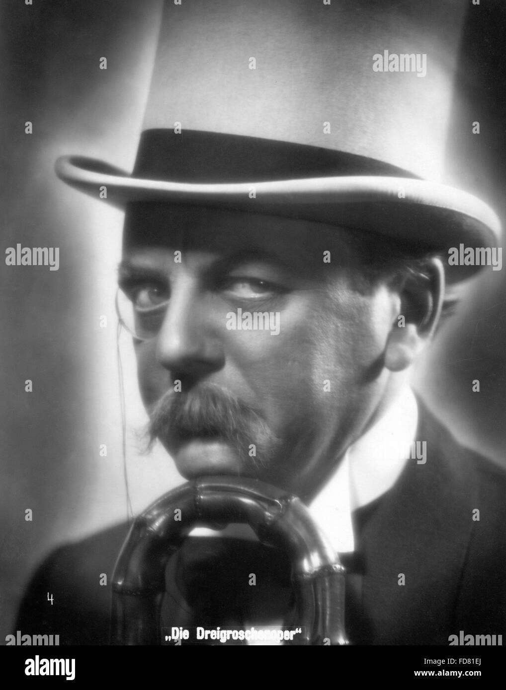 Reinhold Schünzel in dem Film die Dreigroschenoper, 1931